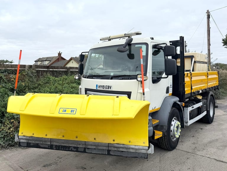 2019 DAF LF55,260 TIPPER DEMOUNT DE-ICER BODY SNOWPLOUGH !!25,000 MILE!! EURO-6 