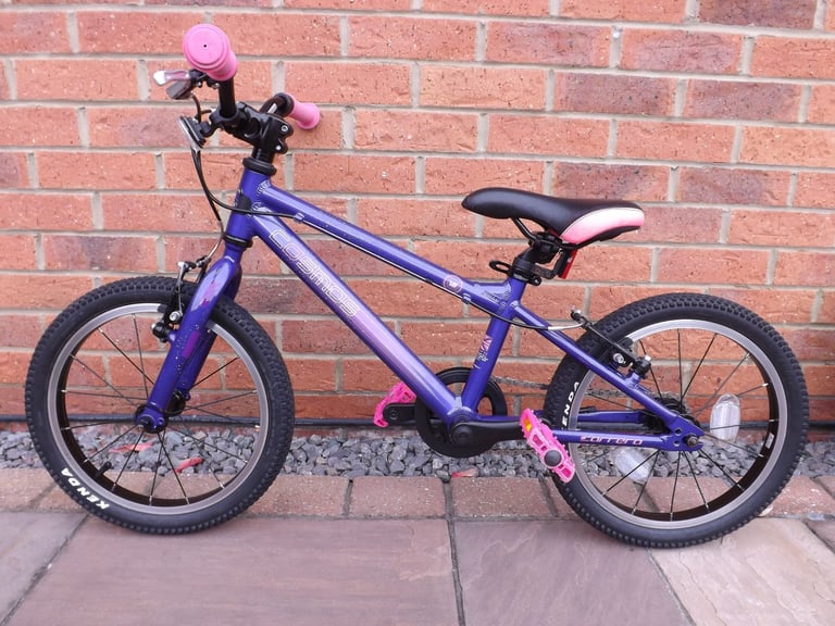 Carrera Cosmos Kids Bike - 16" Wheel - Purple / Pink