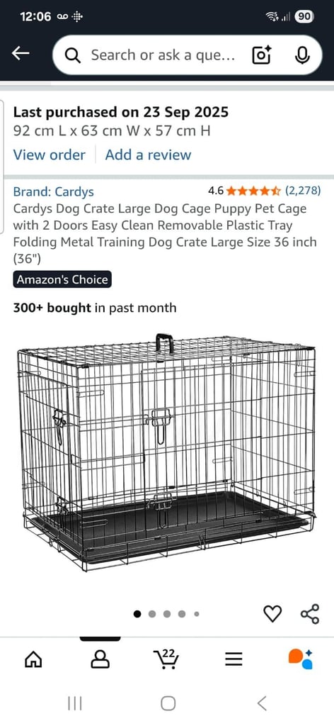 image for Dog training crate.