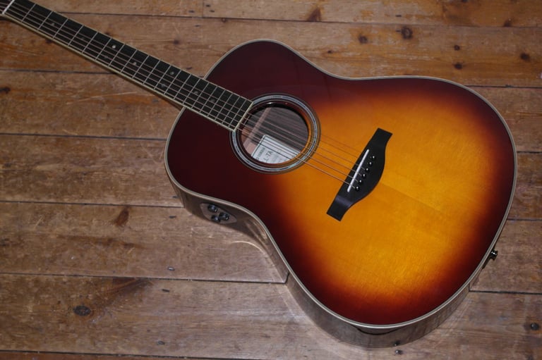 Yamaha LL TA Transacoustic dreadnought electro acoustic with rigid Yamaha gig bag