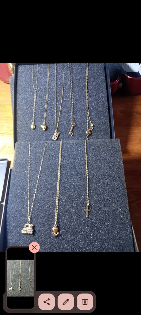 image for 10 grams gold 9 ct necklace's X 8