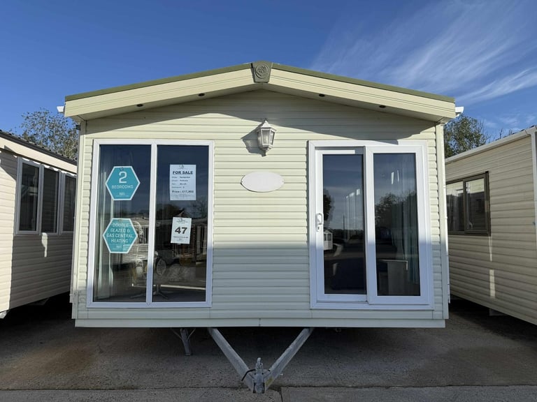 14ft Wide 2 Bed Static Caravan - Patio Door, DG, CH, Ensuite - Offsite Sale
