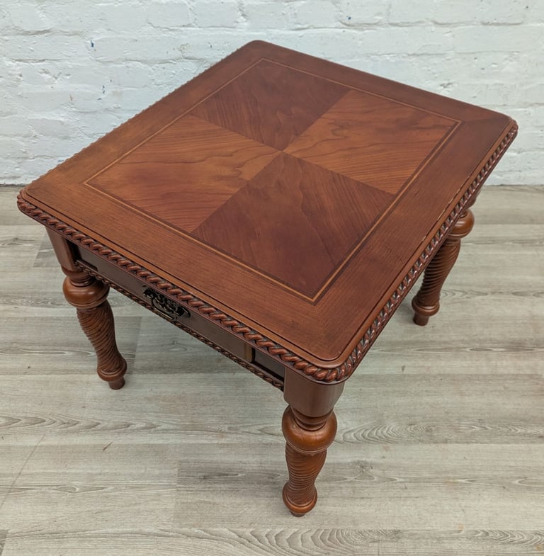 Reproduction yew wood coffee table or side table 