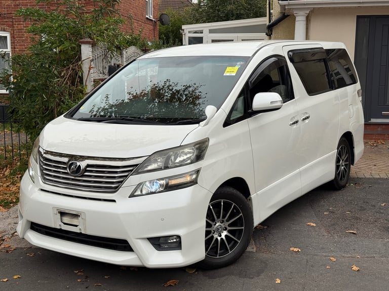 FRESH IMPORT 2010 Toyota Vellfire 2.4z Petrol Ulez Free 7 Seater 64k Pearl White