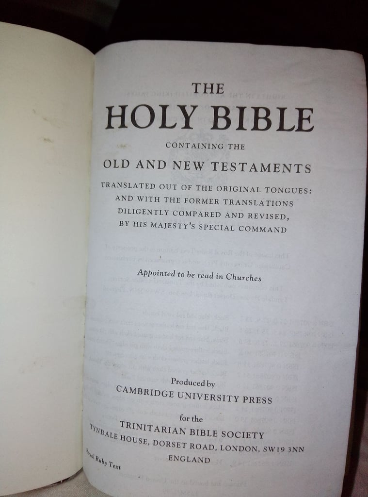 GREAT CONDITION THROUGHOUT & CLEAN 2 BEAUTIFUL LEATHER ANTIQUE BIBLES EASY TO READ AND ENJOY