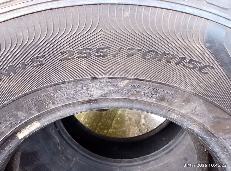 image for 2x 255/70R15C Tyres no rims