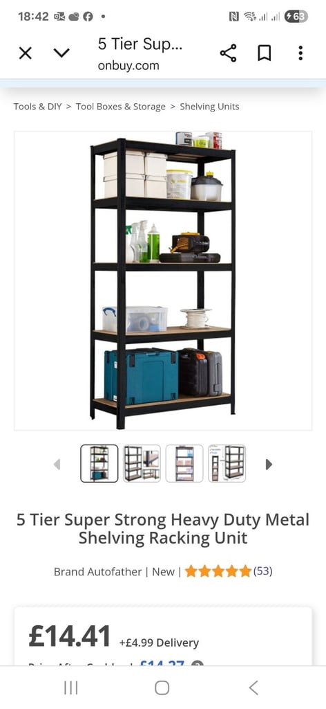 image for Storage  shelving  