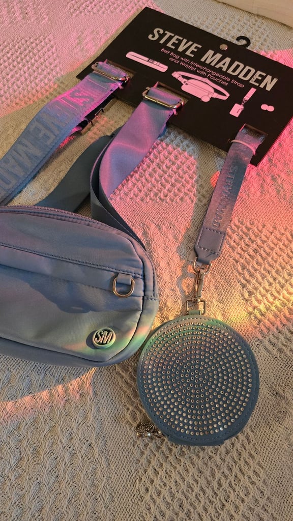 Steve Madden™️ Belt bag interchangeable strap and wristlet with pouches