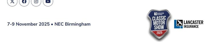 Classic Motor Show 2025 – 2 Tickets for All 3 Days at NEC Birmingham!