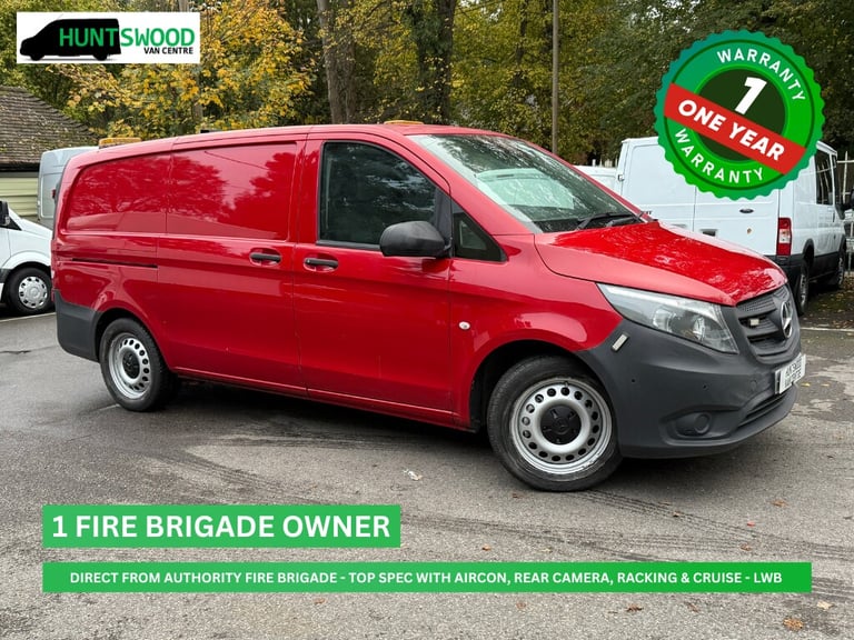 2015 MERCEDES VITO 114 CDI 2.1L RED LONG WHEEL BASE - ULEZ - 1 AUTHORITY OWNER