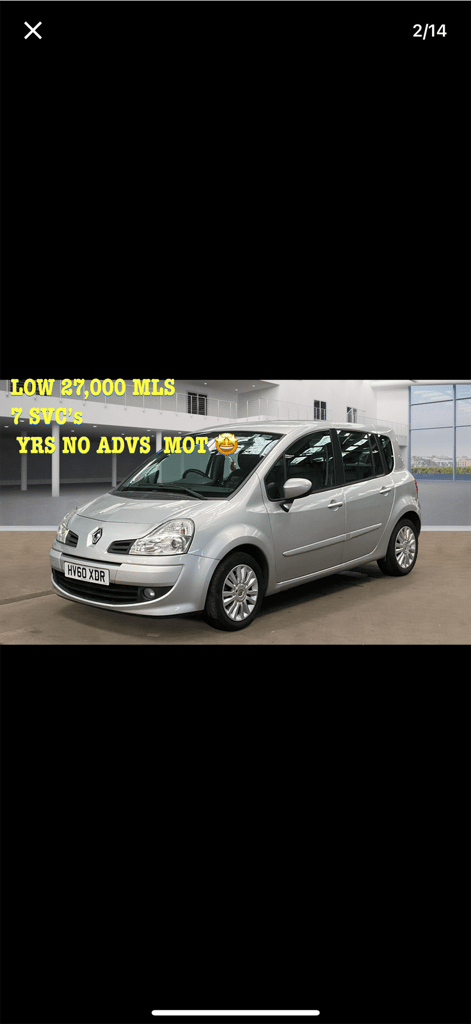 image for RENAULT GRAND MODUS 1.2 TURBO 27,000 MLS 3 MTHS WARRANTY YRS NO ADVS MOT 7 SVCS 55MPG PRISTINE 