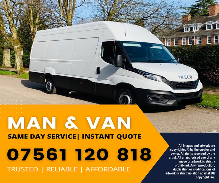 image for *07 561 120 818* Removal Man and Van Hire - House Move House Clearance Waste Rubbish Removal Skip 