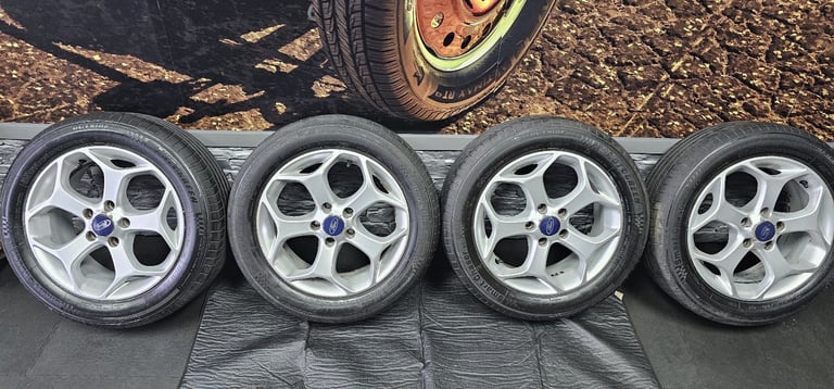 Ford Genuine 16 alloy wheels + 4 x tyres 205 55 16 Autogreen