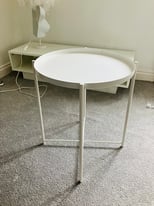 *White IKEA tables*