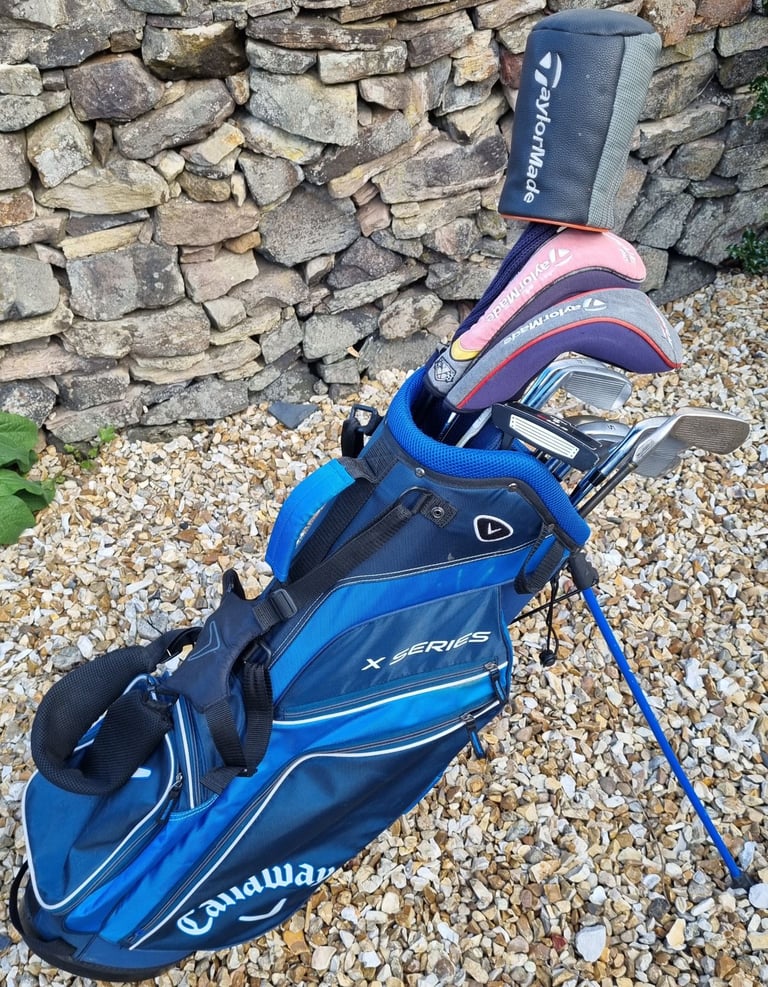 Taylor Made driver & 2x hybrids, Fazer CTR 6-LW & Cobra 5-iron, putter, Callaway stand-bag & MORE