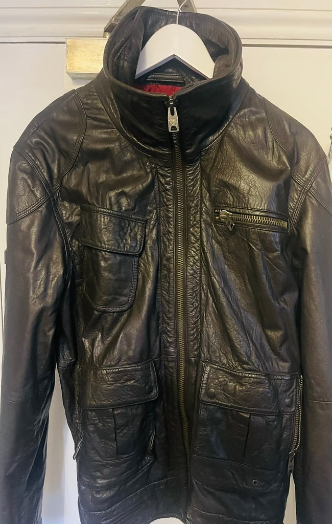 SuperDry leather jacket | in Richmond, London | Gumtree