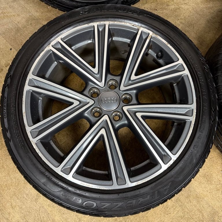 17'' GENUINE AUDI A1 S LINE GREY DC NEW MODEL ALLOY WHEELS ALLOYS TYRES