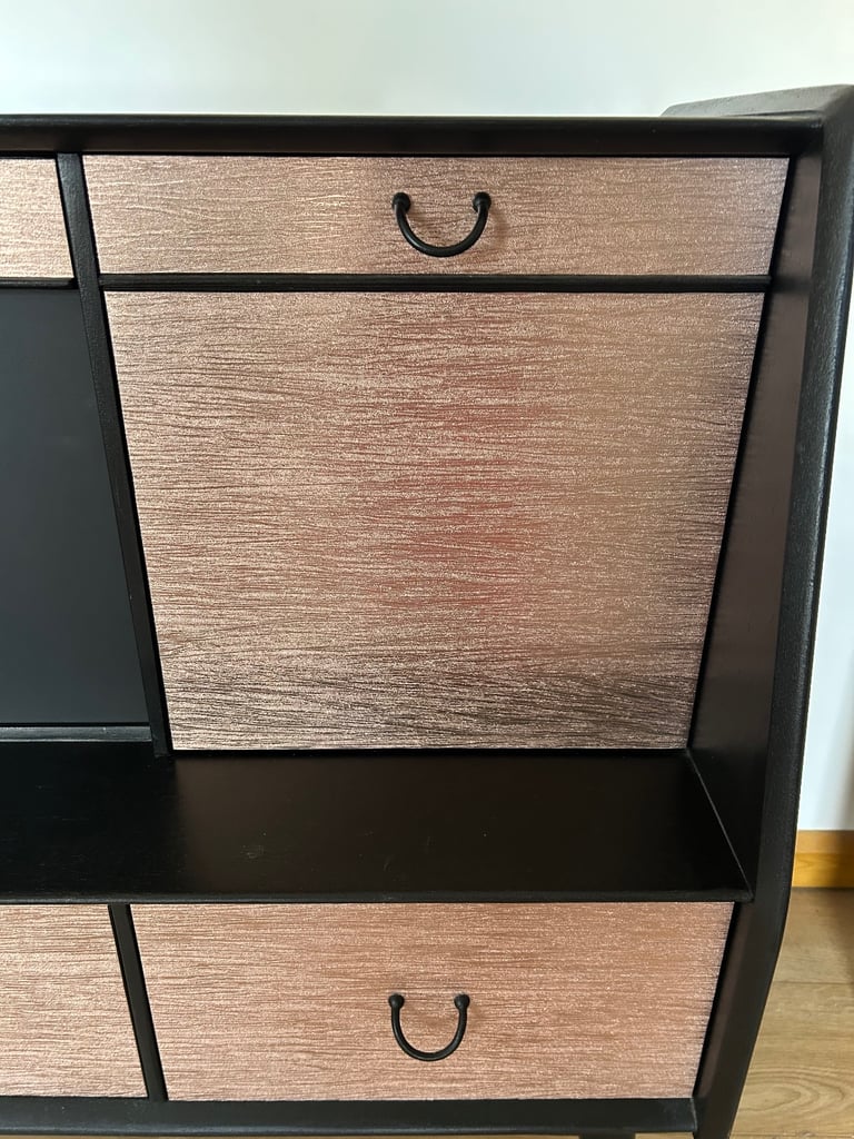 Original vintage  G Plan Librenza Drinks Cabinet – Black & Rose Gold – £250 ONO