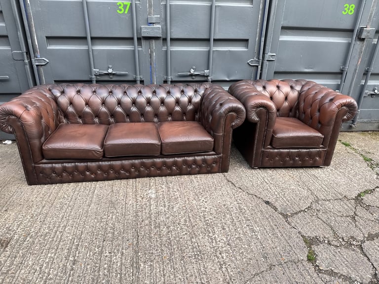 Chesterfield Sofa Brown 