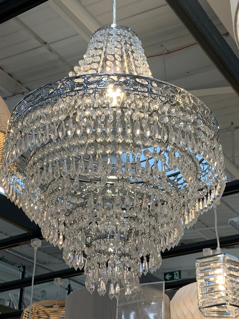 image for GLASS CHANDELIER 