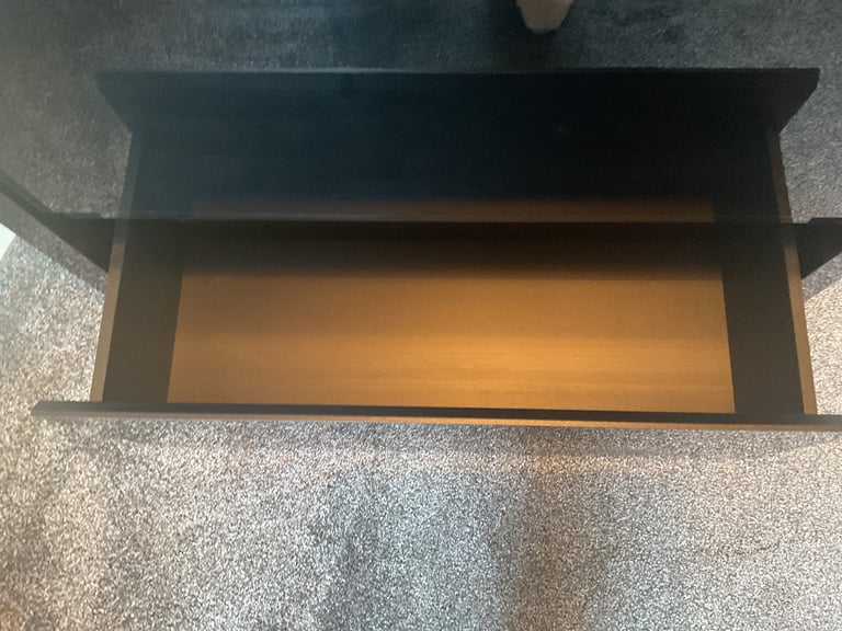 Black High Gloss Wall Unit 