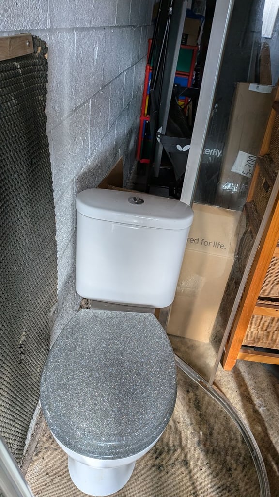 Toilet cistern and seat 