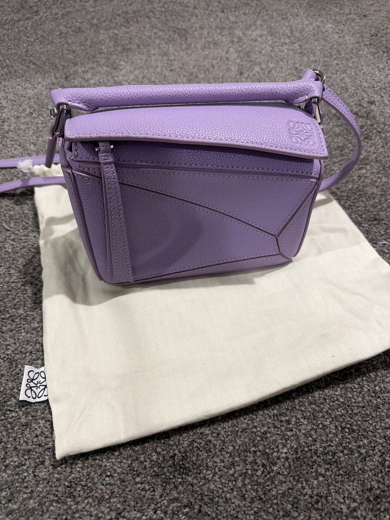 Loewe lilac puzzle bag