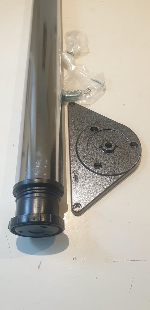 image for HAFELE Adjustable Worktop/ Table Leg Chrome 870mm - NEW 7 items