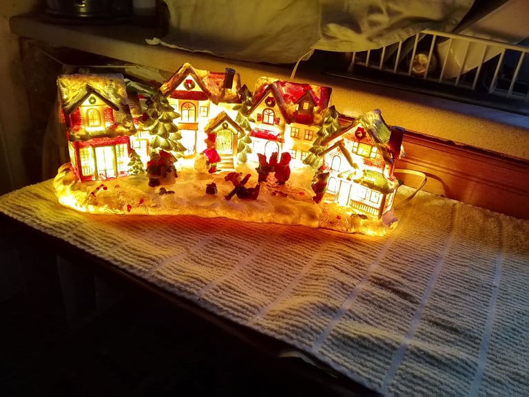 Light up Christmas scene 