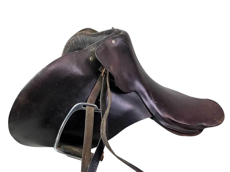 image for Horse saddle with stirrups 