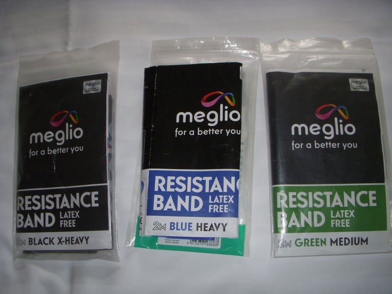 image for Meglio resistance bands 2m - medium, heavy and extra heavy