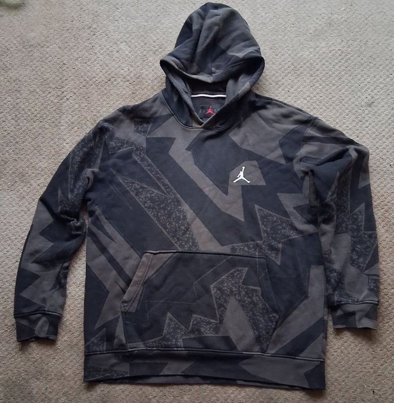 image for Michael Jordan Black Print Hoodie Men Large