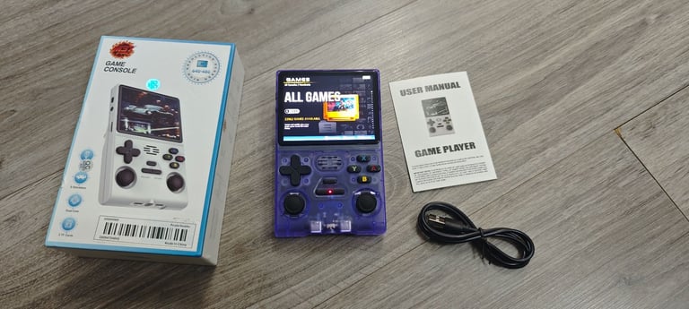 image for New M37 Handheld Game Console 64GB Purple 20000+ Games