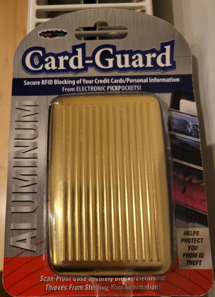 image for Card-Guard RFID blocking Card Holder (yellow/gold)