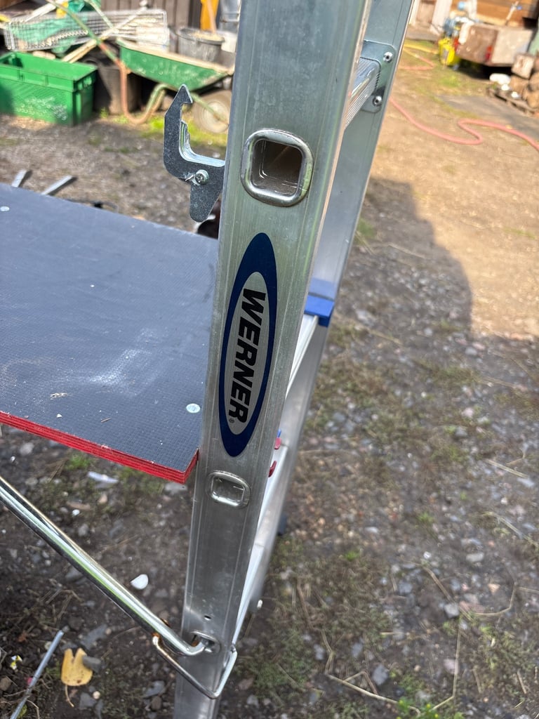 Werner Adjustable Work Platform / Mini Scaffold – Heavy Duty & Versatile