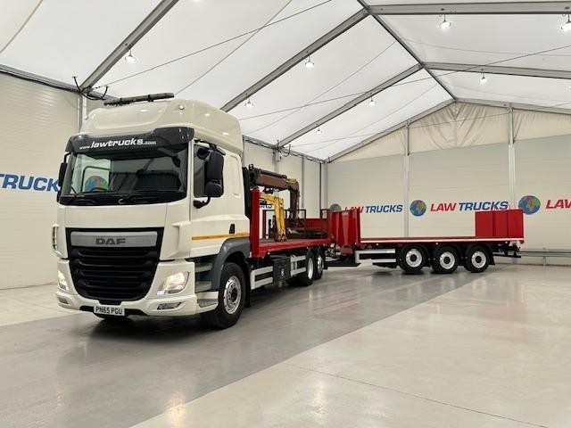 DAF CF 460 Flatbed Brick Grab Drawbar