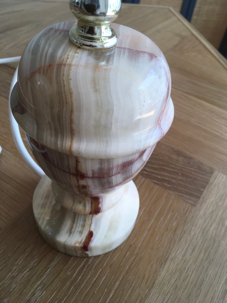 Vintage Heavy Oynx Lamp Base