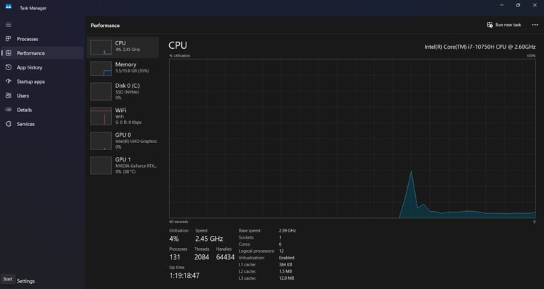 MSI GF65 Thin 10UE Gaming Laptop – i7-10750H / RTX 3060 / 16GB RAM / 512GB SSD + Bag & Cooling Pad