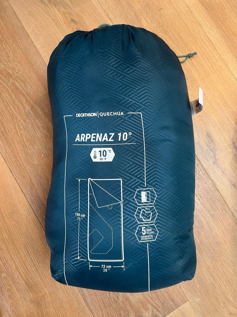QUECHUA CAMPING SLEEPING BAG - ARPENAZ 10° (x2)