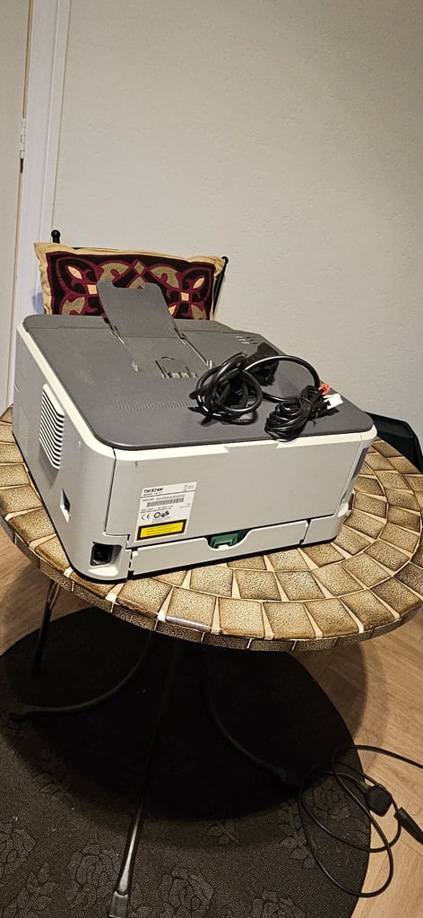 image for Brother DR2100 laser jet printer with drum unit and toner.