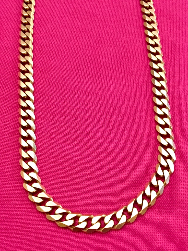 image for 9ct Gold Cuban chain,22.5”