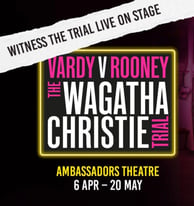 3 x Premium Row A Circle tickets to Wagatha Christie play 7 April