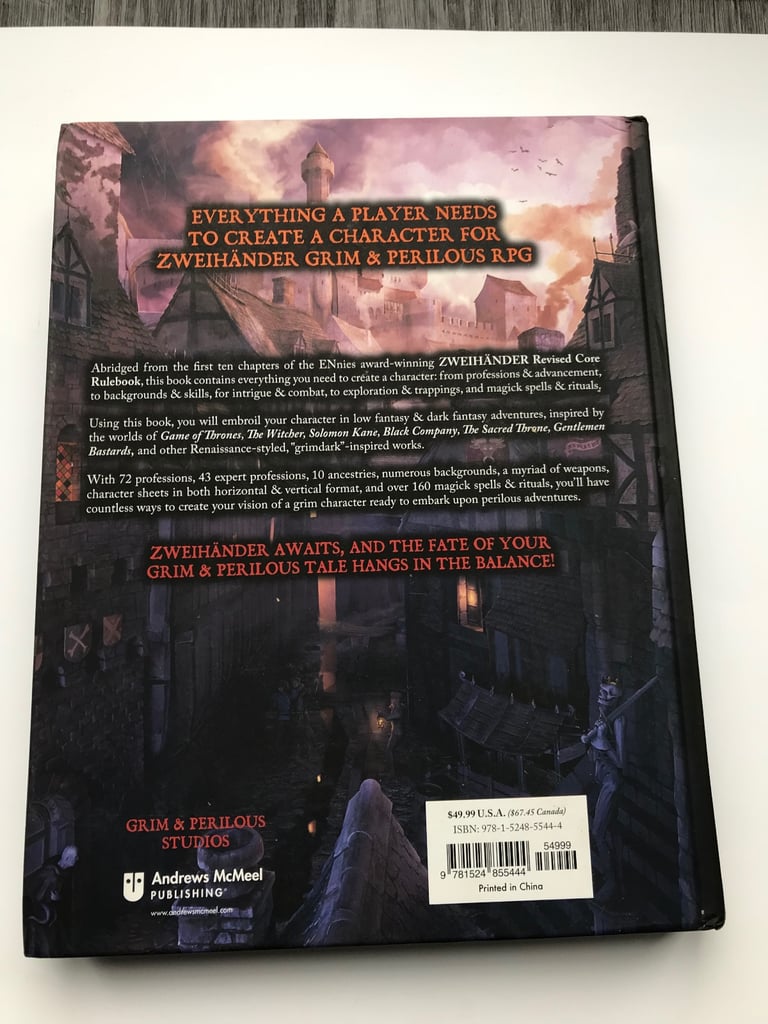 ZWEIHANDER HARDBACK GAMING BOOKS X 2