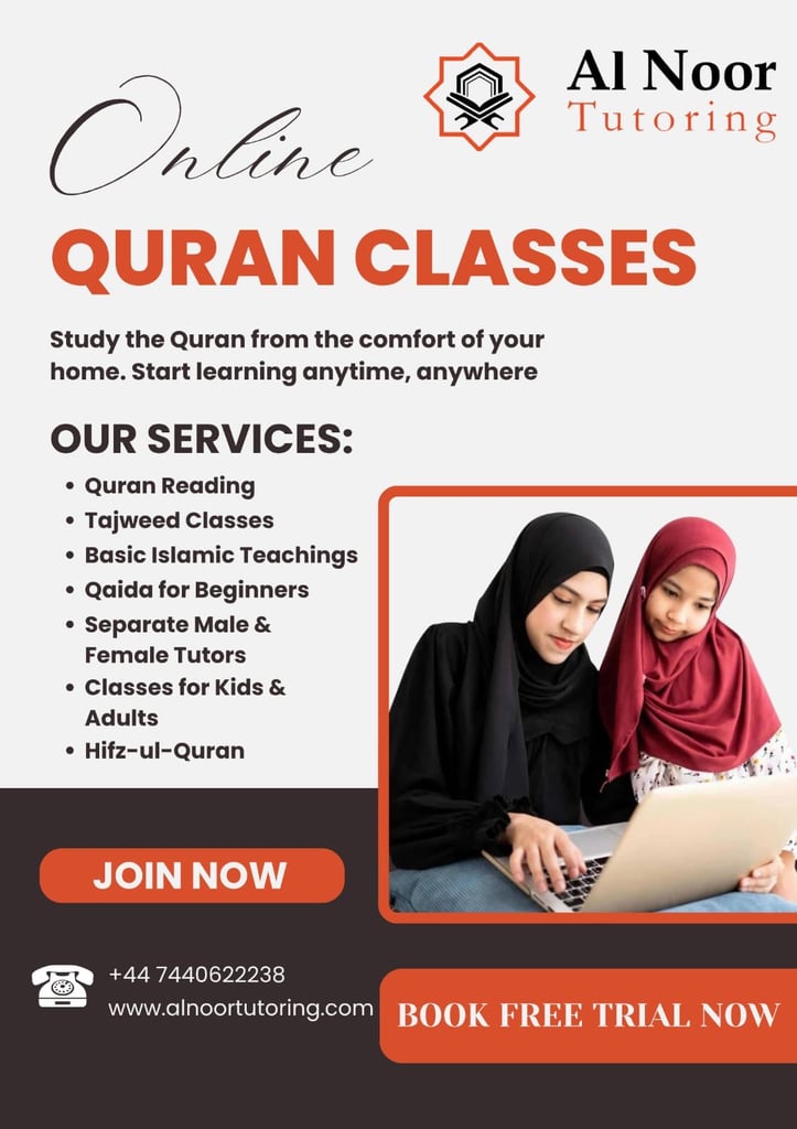 QURAN TUTOR  ONLINE 🌟 MALE & FEMALE QURAN TEACHERS UK  🌟 ARABIC TEACHERS 🌟 LEARN QURAN  AT HOME