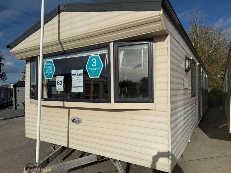 3 Bed Willerby Static Caravan - New Carpet, DG - Offsite Sale for Private Land