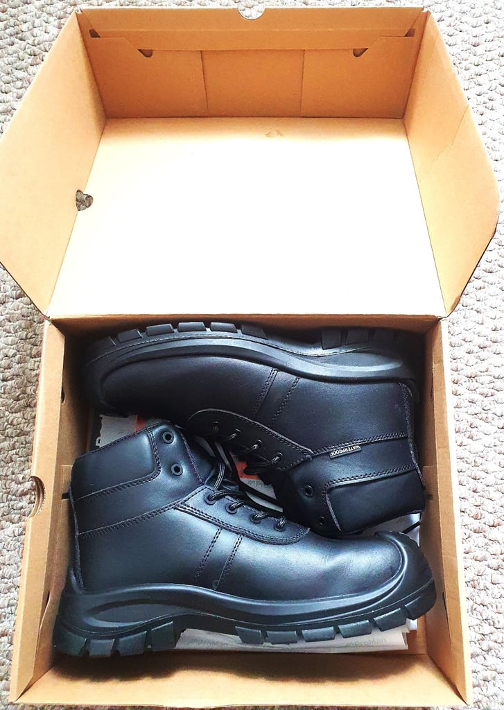image for Rockfall Proman Baltimore UK10 Black Waterproof Composite Safety Boots NEW