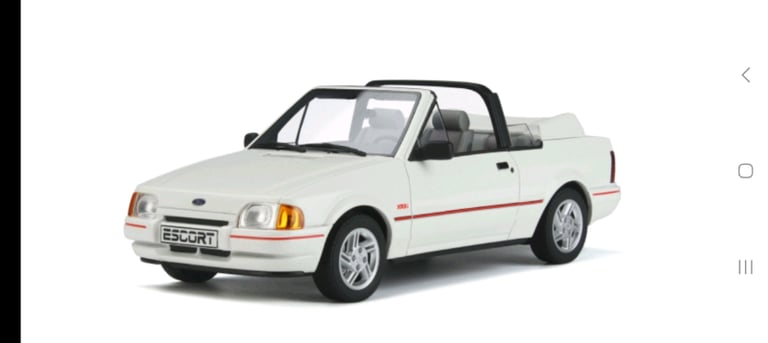 1:18 OTTO MODELS Ford escort convertible ottomobile 398 