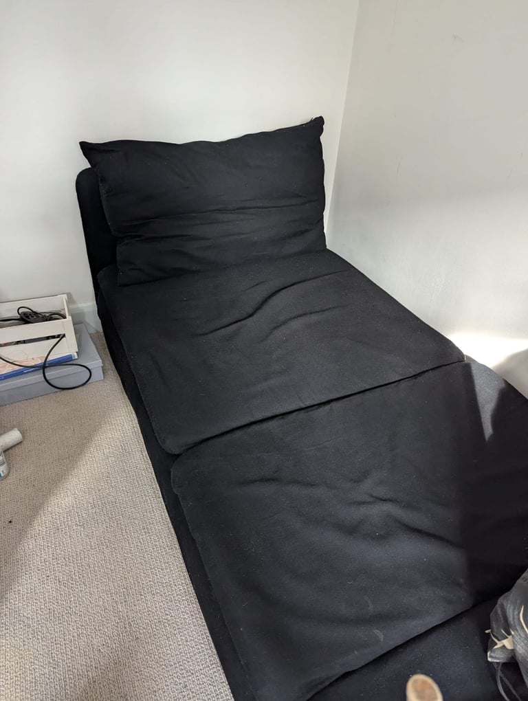 IKEA Soderhamn sofa (2 modules!) w. black Bemz covers £290 (original price £1,500!)
