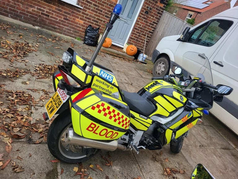 2009 09 YAMAHA FJR1300A FJR 1300 BLOOD EMERGENCY RESPONSE LIVERY LIGHTS ESCORT