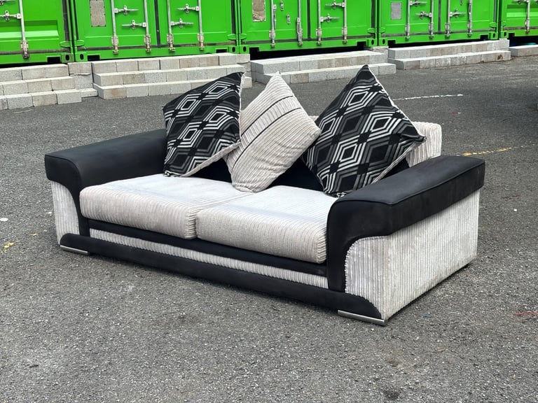 3 seater sofa half cord